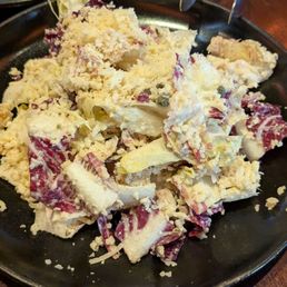 Happy hour salad, lots of cheese!