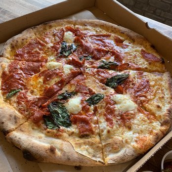 Antico - Margherita D.O.P Rosso Pizza with pepperoni - Pizza Near Me - Alpharetta, Georgia
