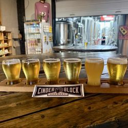 Cinder Block Brewery - Taster flight