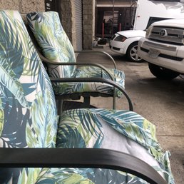 Outdoor waiting area. Outdoor waiting area.