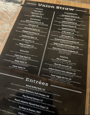 Menu photo 3 Union Straw Foxborough, MA