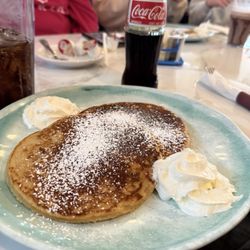 Cilantro Grill - Chocolate chip pancakes and a Mexican Coke