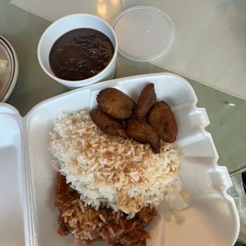 El Colmao - Picadillo with white rice, black beans and a side of platanos. - Cuban Near Me - Los Angeles, California El Colmao - Picadillo with white rice, black beans and a side of platanos. - Cuban Near Me - Los Angeles, California