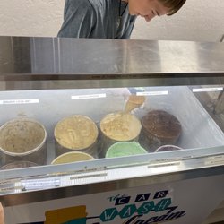 The Car Wash Ice Cream Shop - Ice cream options