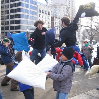 Banditos Misteriosos - Pillow Fight on the Common, December 2007 - Performing Arts Near Me Banditos Misteriosos - Pillow Fight on the Common, December 2007 - Performing Arts Near Me