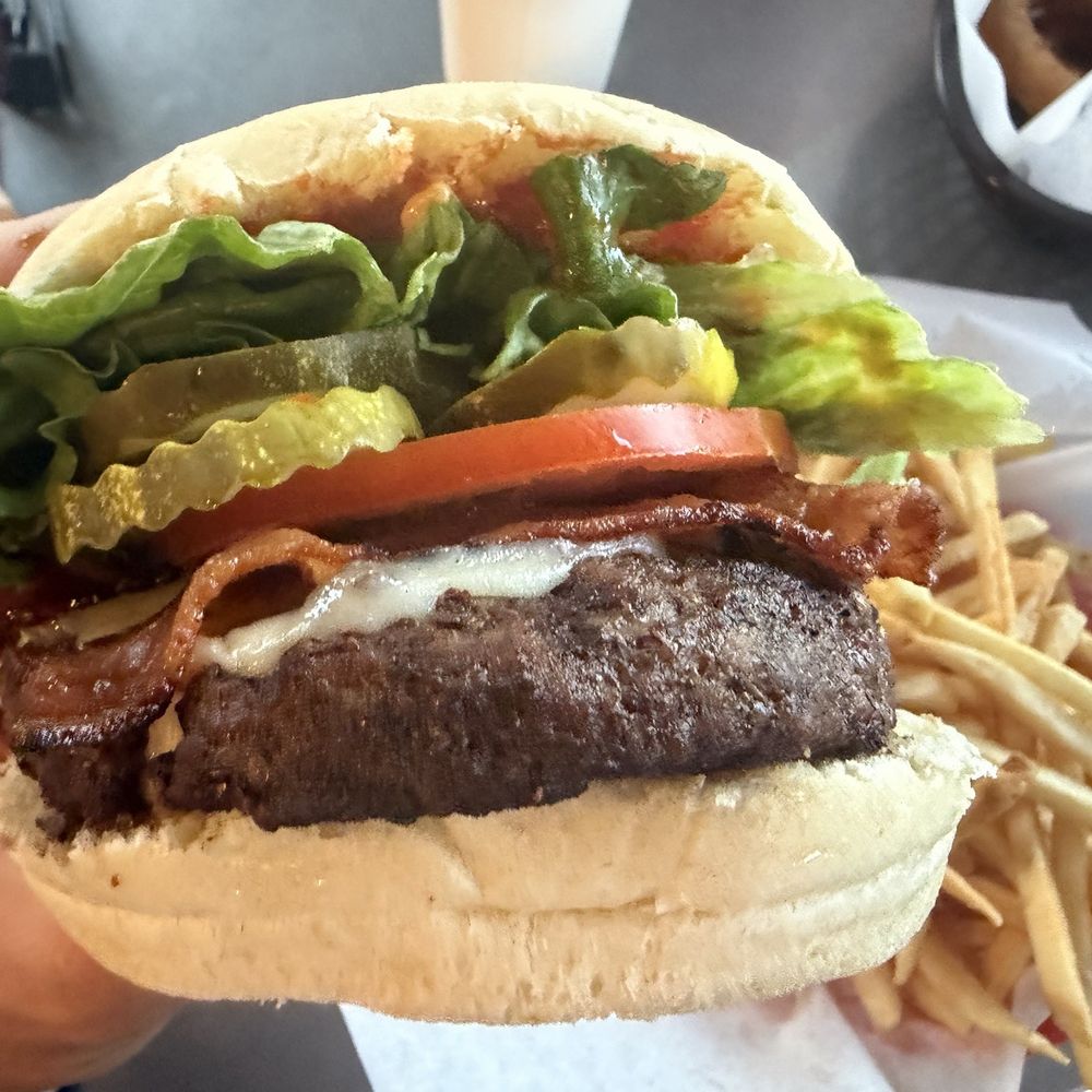 Big Chico Burger - 1/2 lb. Bacon Combo (always choose pepper jack cheese) - Burgers Near Me - Chico, California