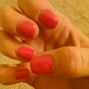 Great Nails & Spa - She didn't paint all the way back (ploy they must use to get you to come back sooner). Chipping & peeling already after few days - Nail Salons Near Me - Austin, Texas