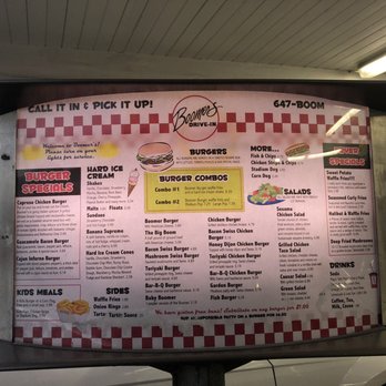 Boomer's Drive In - Menu - Burgers Near Me - Bellingham, Washington