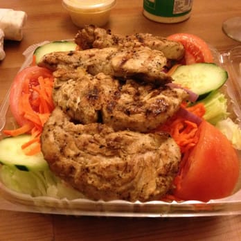 Pizza Etc - chicken kabob over garden - Pizza Near Me - Brighton, Massachusetts