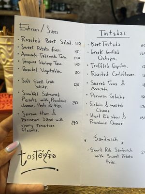 Menu photo 4 Tostevere San Miguel de Allende, GUA