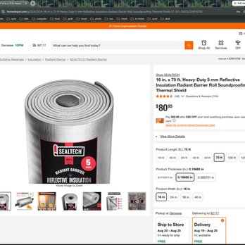 The Home Depot - Radiant barrier insulation - Nurseries & Gardening Near Me - Escondido, California The Home Depot - Radiant barrier insulation - Nurseries & Gardening Near Me - Escondido, California