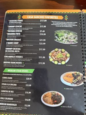 Menu photo 8 Casa Sanchez 3 Buena Vista, CO