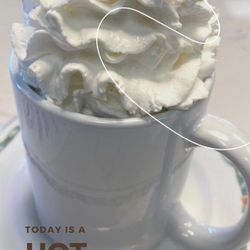 Hot Chocolate - fully loaded with whip cream