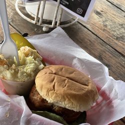 Old Bay Cafe - It's always a great day when you get a crab cake sando from Old Bay Cafe!!