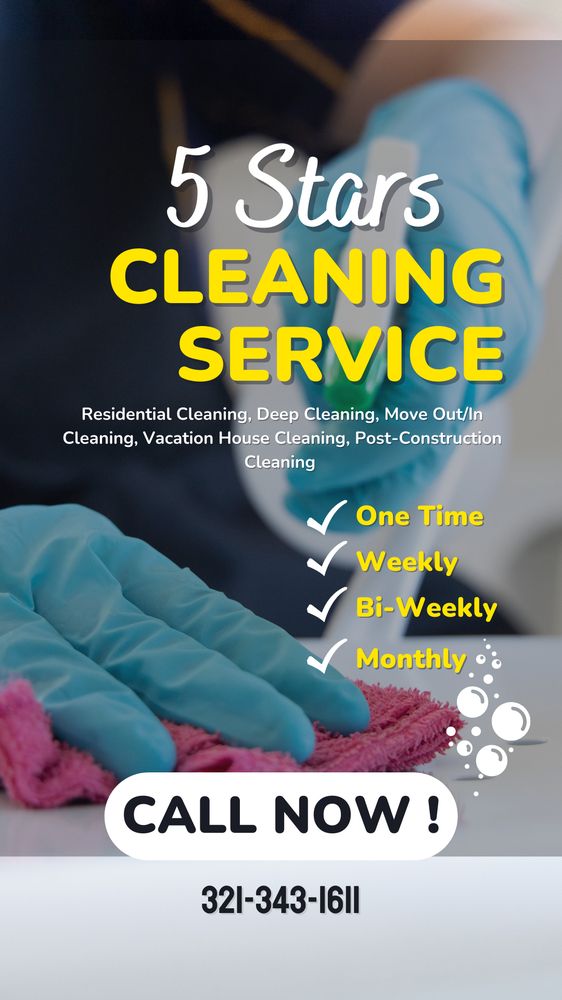 5 STARS CLEANING SERVICES Updated September 2024 Davenport, Florida