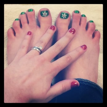 Crystal Nails & Spa - Christmas theme with snowflake design. - Nail Salons Near Me - Federal Way, Washington Crystal Nails & Spa - Christmas theme with snowflake design. - Nail Salons Near Me - Federal Way, Washington