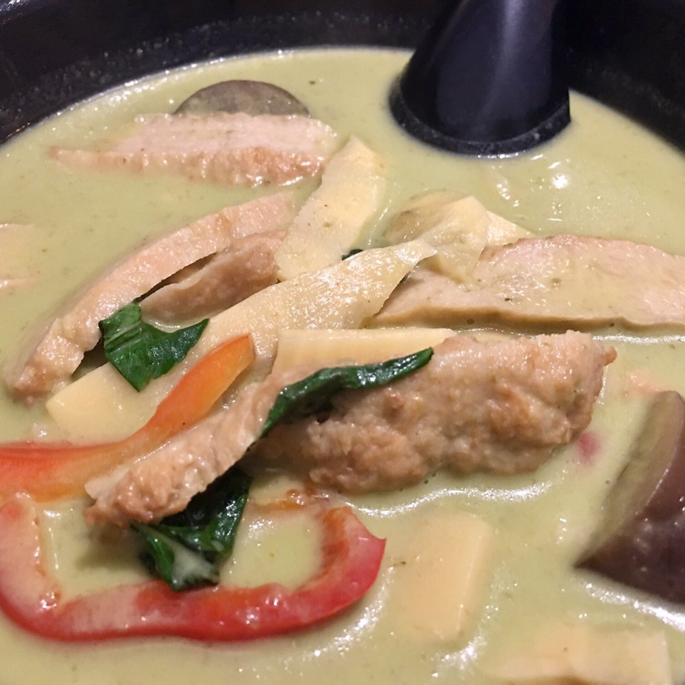 My Vegan - Faux pork or was it chicken lmao green curry. Good!!! - Thai Near Me - Pasadena, California My Vegan - Faux pork or was it chicken lmao green curry. Good!!! - Thai Near Me - Pasadena, California