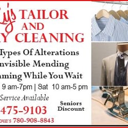 Lys Tailors & Dry Cleaning - For urgent after hours pickup, please call (780) 908-8843