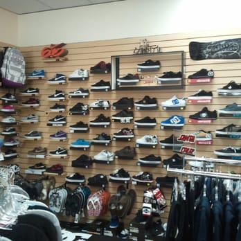 Cali Style - Our show wall, styles like DC, Nike 6.0, Nike SB, Etnies and Vox! - Men's Clothing Near Me - Scotts Valley, California