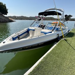 Look at this beautiful boat we rented!