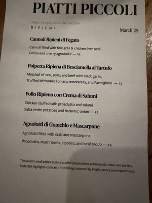 Menu photo 1 Trattoria Stefano Sheboygan, WI