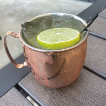 Flying Pig Tavern & Tap - Cucumber Moscow Mule - American Near Me - Bethlehem, Pennsylvania Flying Pig Tavern & Tap - Cucumber Moscow Mule - American Near Me - Bethlehem, Pennsylvania
