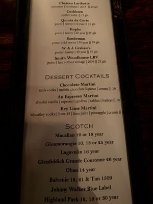 Menu photo 1 A Restaurant Newport Beach, CA