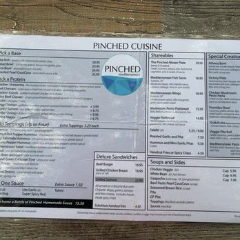 Pinched on the River - Menu - Mediterranean Near Me - Chicago, Illinois