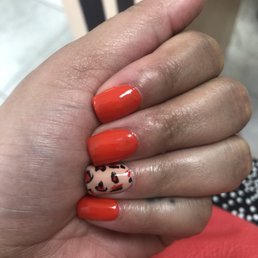 Gel manicure with design Gel manicure with design