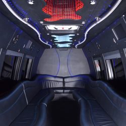 Supreme Limousine - 24 Passenger Limo Coach Interior