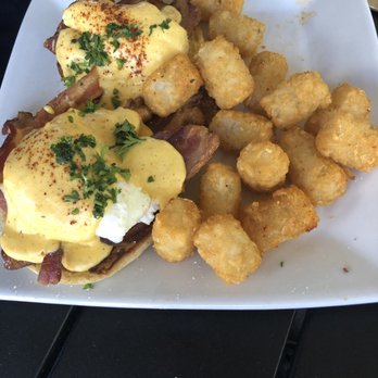Vic's - Bacon Benedict with tater tots! - Breakfast & Brunch Near Me - Martinez, California Vic's - Bacon Benedict with tater tots! - Breakfast & Brunch Near Me - Martinez, California
