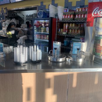 Ono Hawaiian BBQ - Sauce station next to the drinks - Barbeque Near Me - Temple City, California