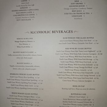 The Vineyard Rose Restaurant - Beverages - New American Near Me - Temecula, California