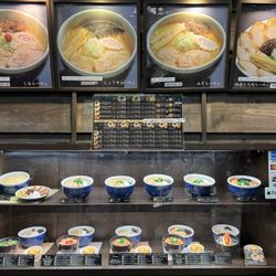 Hokkaido Ramen Santouka - Menu display case
