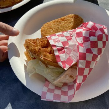 Waffles Cafe - Chicken breast waffle - Coffee & Tea Near Me - Las Vegas, Nevada