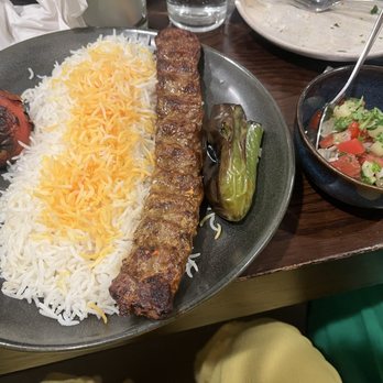 Maydoon - Koobideh w/ side of Shirazi Salad - Persian/Iranian Near Me - Sacramento, California Maydoon - Koobideh w/ side of Shirazi Salad - Persian/Iranian Near Me - Sacramento, California