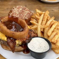 Parish Publick House - Pfeiffer Burger with fries!