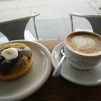 Copa Vida - Campfire donut snob and a cappuccino - New American Near Me - Pasadena, California