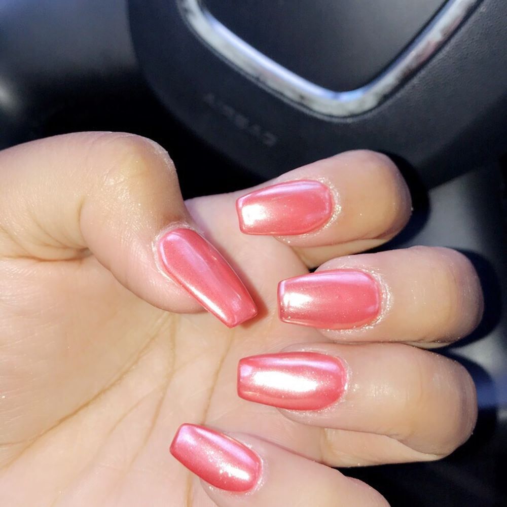 New Natural Nail - Gel color 426 with rose gold chrome overlay - Nail Salons Near Me - New Rochelle, New York New Natural Nail - Gel color 426 with rose gold chrome overlay - Nail Salons Near Me - New Rochelle, New York
