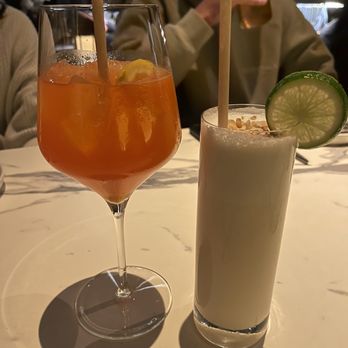 Kingfisher - Vietnamese Spritz (left) and Lemongrass Banana Gin Sour (right) - Vietnamese Near Me - San Diego, California Kingfisher - Vietnamese Spritz (left) and Lemongrass Banana Gin Sour (right) - Vietnamese Near Me - San Diego, California