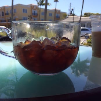 The Brick Coffee & Bar - Iced espresso for me, iced vanilla latte for her. - Desserts Near Me - Naples, Florida The Brick Coffee & Bar - Iced espresso for me, iced vanilla latte for her. - Desserts Near Me - Naples, Florida