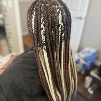 Braids by Ana - Two colors box braids - Hair Extensions Near Me - Atascadero, California Braids by Ana - Two colors box braids - Hair Extensions Near Me - Atascadero, California