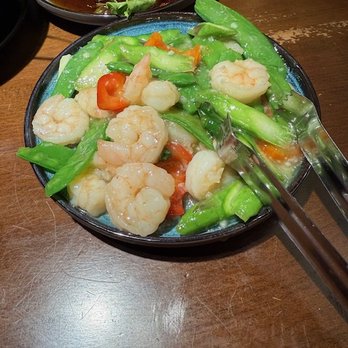 Peter Chang - Shrimp Snow Peas &Asparagus - Chinese Near Me - King of Prussia, Pennsylvania