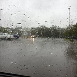 Willoughby Leisure Centre - It's a lonely looking car park in the rain today