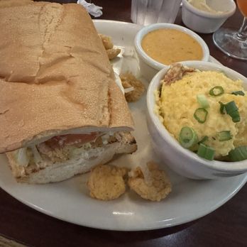 Tibby's New Orleans Kitchen - HALF FRIED SHRIMP PO BOY with shrimp - Cajun/Creole Near Me - Brandon, Florida Tibby's New Orleans Kitchen - HALF FRIED SHRIMP PO BOY with shrimp - Cajun/Creole Near Me - Brandon, Florida