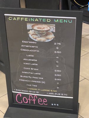 Menu photo 1 Cofismo El Paso, TX