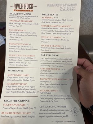 Menu photo 1 River Rock Kitchen Wilmington, DE