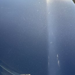 Post wash, back home. None of these scratches/scuff marks were on the hood before the wash and they won't come off after trying to wipe them