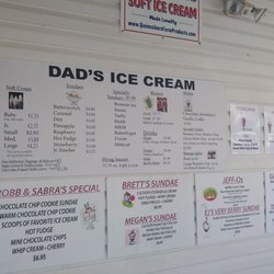 Dad's Soft Ice Cream - Some of their specialty sundaes