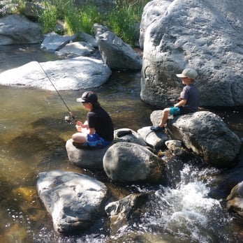 Junipine Resort - Fishing in the creek at Junepine resort - Resorts Near Me - Sedona, Arizona